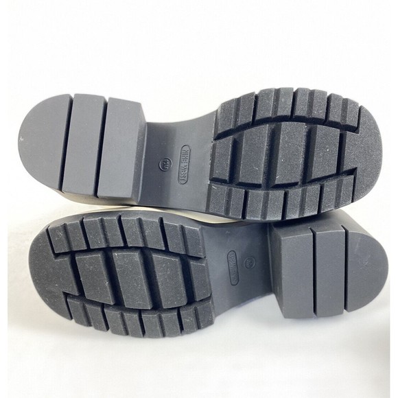 Nine West Combat Boots Platform Women's Size 10M Cream Black Lace Up Steam Punk - Picture 8 of 12